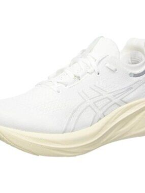 Asics - Mens Gel-Nimbus 26 Shoes, size 12 US mens, color white.